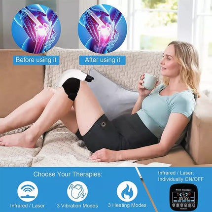 Electric Smart Knee Massager Infrared Heating Therapy Machine Elbow Pain Relief