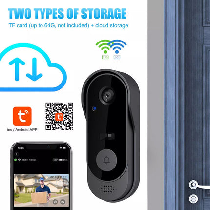 HD Smart Wireless WiFi Video Doorbell Camera Intercom Security Camera Door Bell