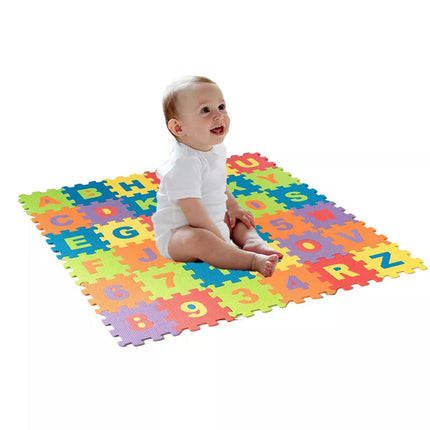 1.8X1.8M 144Pcs EVA Foam Floor Kids Mats Baby Alphabet Number Interlocking Mat