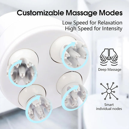 Electric portable Cordless Hair Scalp Massager with Kneading Massage Nodes