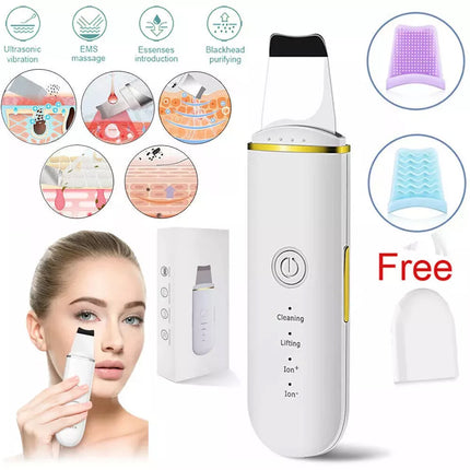 Facial Skin Scrubber Ultrasonic Dirt Cleaning Blackhead Remover Face Clean Care