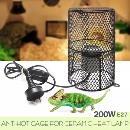 200W E27 Reptile Ceramic Heat Lamp Holder Light Bulb Switch Cage Pet Brooder