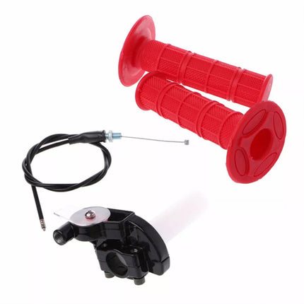 22mm 7/8'' Throttle Twist Grip & Cable Kit For 50-250CC ATV Quad Pit Dirt Bike