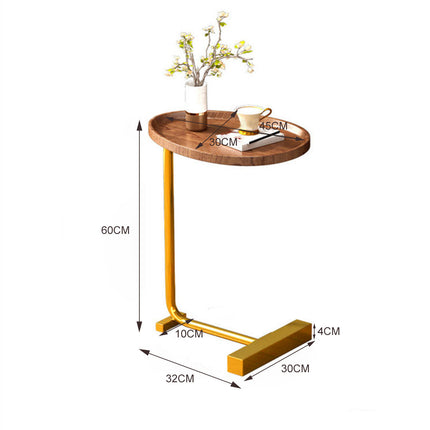 Bedside Sofa Side End Table Coffee Couch Tray Shaped Stand