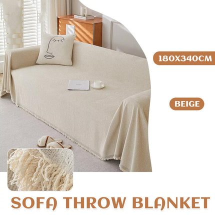Sofa Towels Couch Throw Cover Blanket Lounge Slipcover Protector Chenille Decor Of 180x340cm