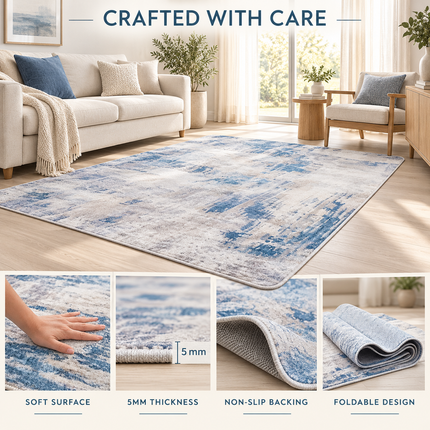 120x180cm Area Rugs Carpet Rug Mats Soft Floor Rugs for Living Room Bedroom Kitchen Indoor