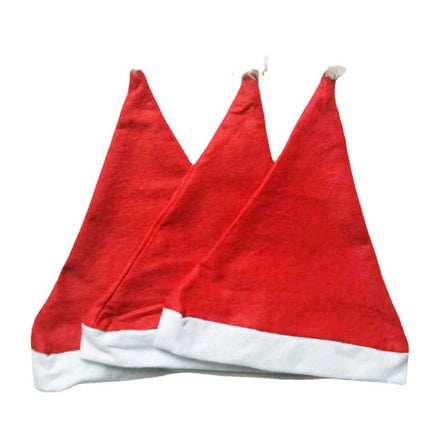 20X Adult Santa Hat Christmas Cap Costume Xmas Party Wear Costume Claus Gift