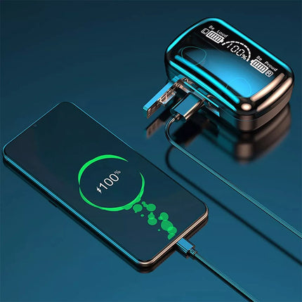 Bluetooth 5.1 Wireless Earbuds Waterproof LED Display Earphones