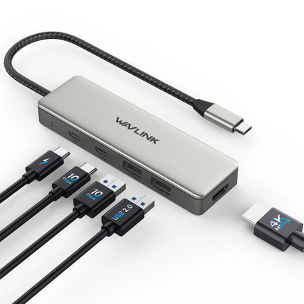 Type C to HDMI USB C Hub 4K HDMI Laptop Docking Station USB A 3.1 10Gbps 125W PD
