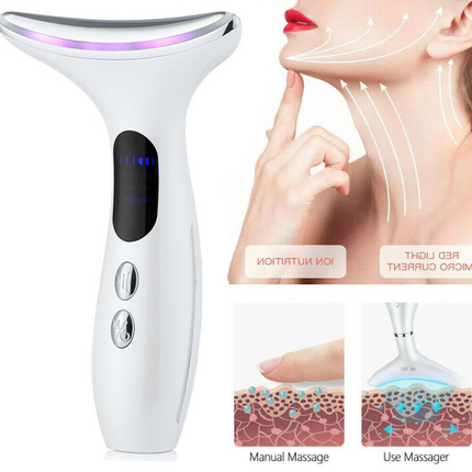 Neck Anti Wrinkle Face Lifting Beauty Device LED Photon Therapy Skin Care