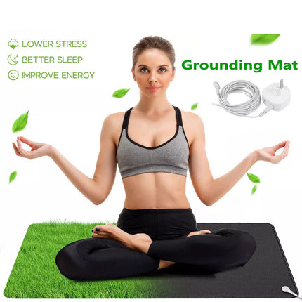 Universal Earthing Mat Kit Grounding Mat EMF Shielding Therapy for Yoga Office33x60cm