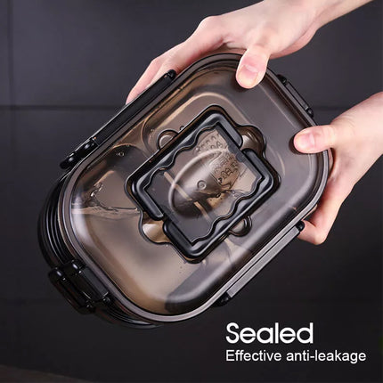 Doule-Layer Stainless Bento Box Leak-Proof Thermal Insulation Portable Lunchbox