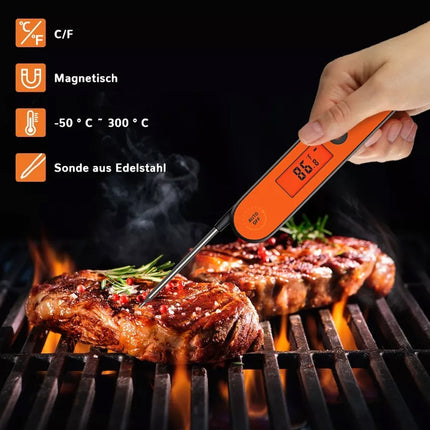 Meat Thermometer Food Instant Read Rechargeable Pen for Grill BBQ