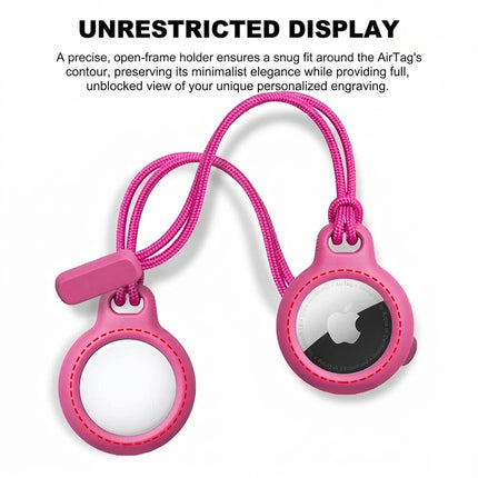 Apple AirTag Lanyard Case Protector Cover Pink