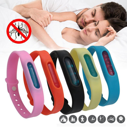 5PCS Anti Mosquito Bug Repellent Wrist Band Bracelet Insect Lock Means