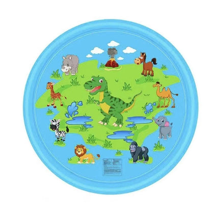 170CM Kids Sprinkler Water Mat Splash Play Pad Inflatable Spray Pool Toy Dinosaur