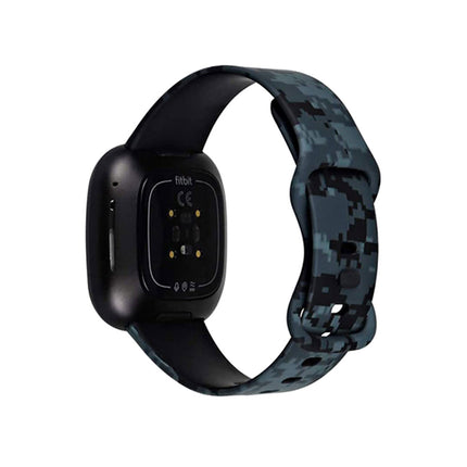 For Fitbit Versa 3 4 Sense 2 Smartwatch Soft Silicone Band Strap Graffiti
