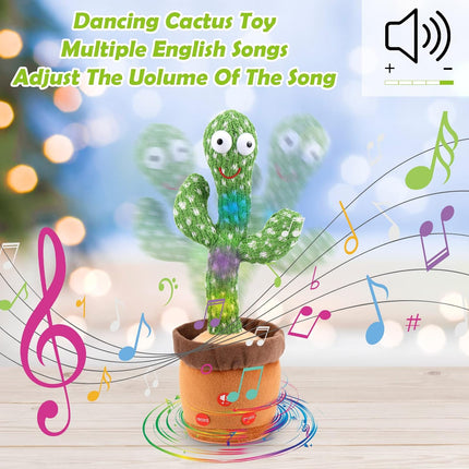 Talking Toy Dancing Cactus Doll Speak Talk Sound Record Repeat Kawaii Cactus Toy