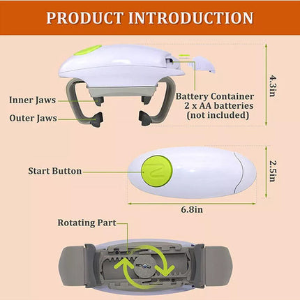 Electric Jar Opener One Touch Kitchen Gadget Jar Opener Automatic Bottle Opener