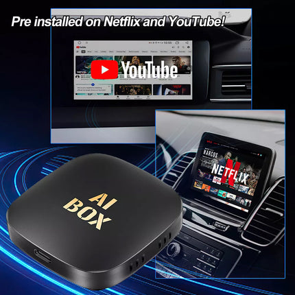 Android 13 CarPlay Smart Ai Box Wireless CarPlay Adapter For Netflix / YouTube