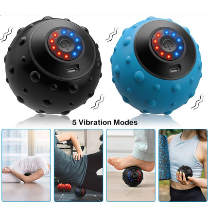 Vibrating Massage Ball Trigger Point Sports Electric Fascia Muscle Relax Ball