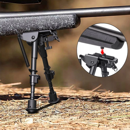 6-9 Inch Foldable Sniper Hunting Rifle Bipod Sling Swivel Shooting Gun Mount