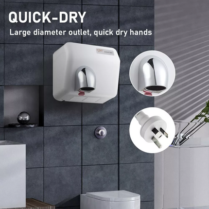 2300W Automatic Hand Dryer Super Powerful 360° Rotational Wall Mounted