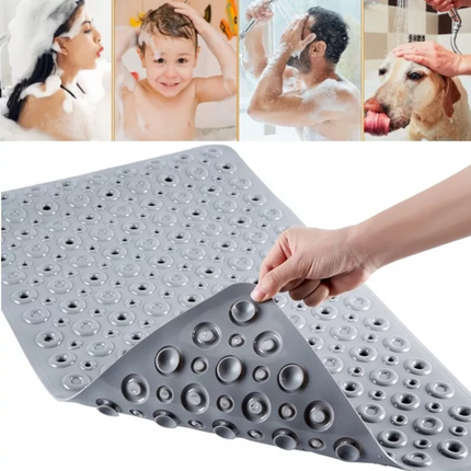 Non Slip Bath Mat Extra Large Shower Mat Bathtub Anti-Mold Rubber Strong Suction