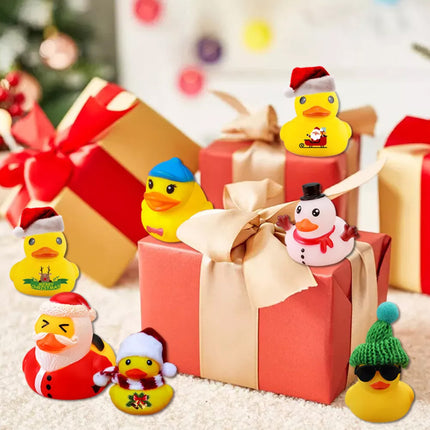 Christmas 24 Days Advent Calendar 24 Rubber Ducks for Boys Girls Ducky Bath Toy