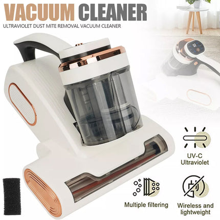 Cordless Mite Remover Upgraded Home Bed Handheld UV Deep Mattress Vacuum Cleaner