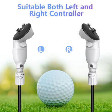 VR Golf Club Handle Game Attachment Compatible With Meta Quest 3 Oculus Quest 2