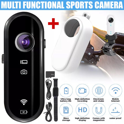 1080p Collar Monitor Camera Video Recorder Mini Body Camera 32GB TF Cat Dog Pet
