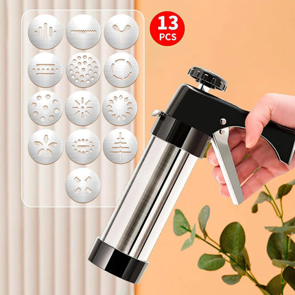 Biscuit Press Gun Cookies Making Kit Cake Icing Decorating Biscuit Maker Set
