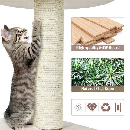 Cat Tree Tower Pet Condon House Bed Sisal Scratcher Posts Furniture