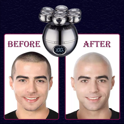 7 Head Razor Electric Shaver Bald Beard Hair Skull Trimmer Beard Remover Gift