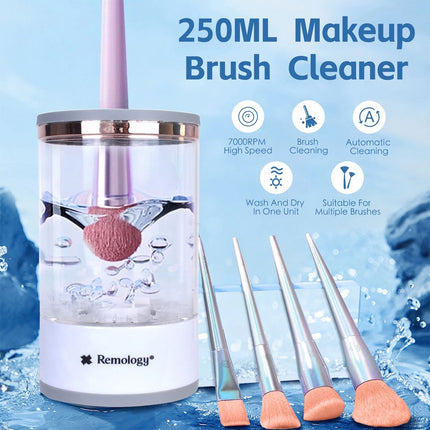 Electric Makeup Brush Cleaner & Dryer Machine Automatic Brush Fast Cleaning Tool