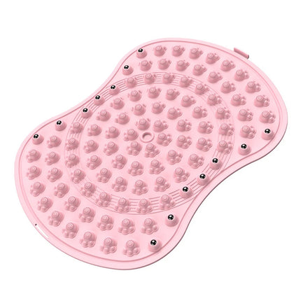 Foot Massage Mat Acupressure Mat Foot Reflexology Walking Toe Plate Massage Pad Pink