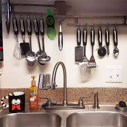 Stainless Steel Magnetic Knife Holder Wall Strip Kitchen Utensils Storage Rack