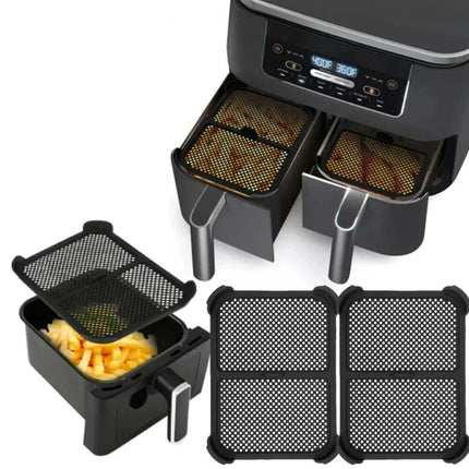 Air Fryer Silicone Splatter Screen, 2-Pack Air Fryer Splatter Screen for Ninja