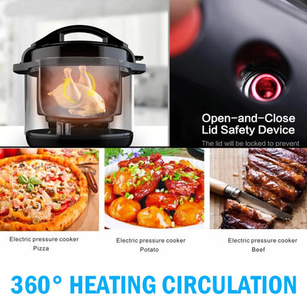 16-in-1 Electric Pressure Cooker Digital Insta Pot Programmable 6L Pot 1000W
