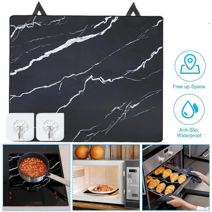 Heat Resistant Rubber Protective Mat Stove Cover Mat Electric Induction Hob Mat