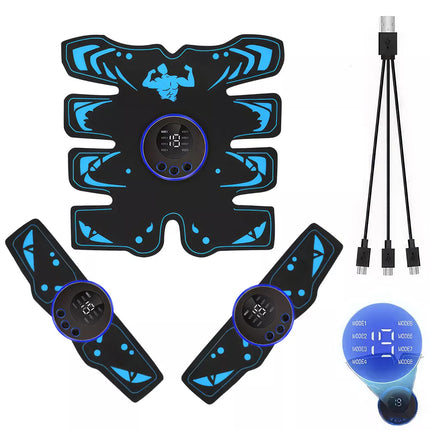 EMS Muscle Stimulator Rechargeable Abs Trainer Abdominal Toner Electronic Belts