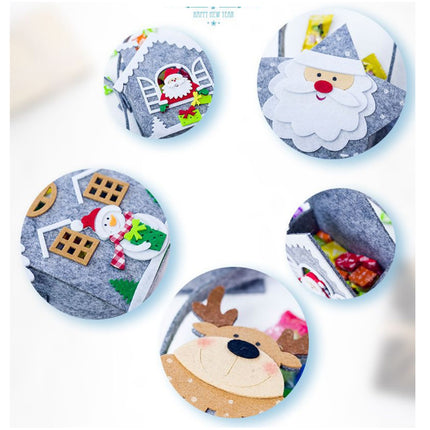 4X Christmas Candy Bag Box Tray Santa Xmas Pouch Kids Gift Wrap Home Party Décor