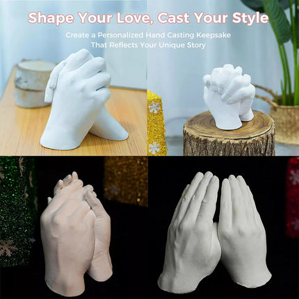 Hand Casting Kit for Couples Adults DIY Keepsake Plaster Statue Cast Kit Gift