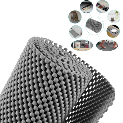 Anti Non Slip Grip Mat Underlay Liner Kitchen Carpet Drawer Grey Cabinet Bulk
