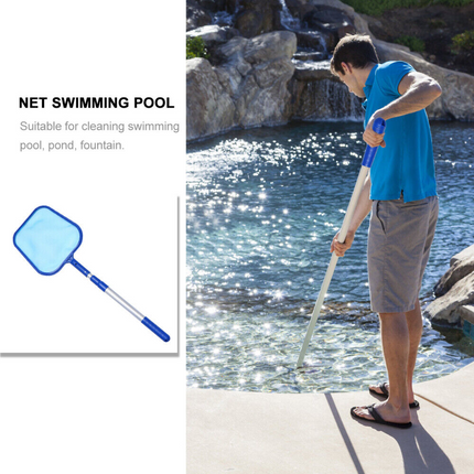 140cm Cleaner Net Leaf Pool Clear Skimmer Rake Scoop Swimming Spa Tub Mesh Frame
