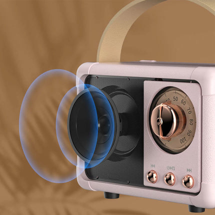 Portable Retro Bluetooths Wireless Stereo Mini Speaker /TF/FM/Radio TF Card USB