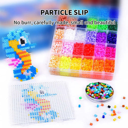 10000PCS 5mm Perler Hama Beads Kit Set Fuse beads Fun DIY Craft Toys Gift 36-Colors