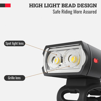 Bike Light Set Rechargeable LED Bicycle Lights Waterproof Headlight Front Rear