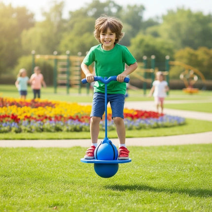 Bouncing Ball Frog Jump Long Height Exercise Equipment Balance Training Toys (Blue Dual purpose)